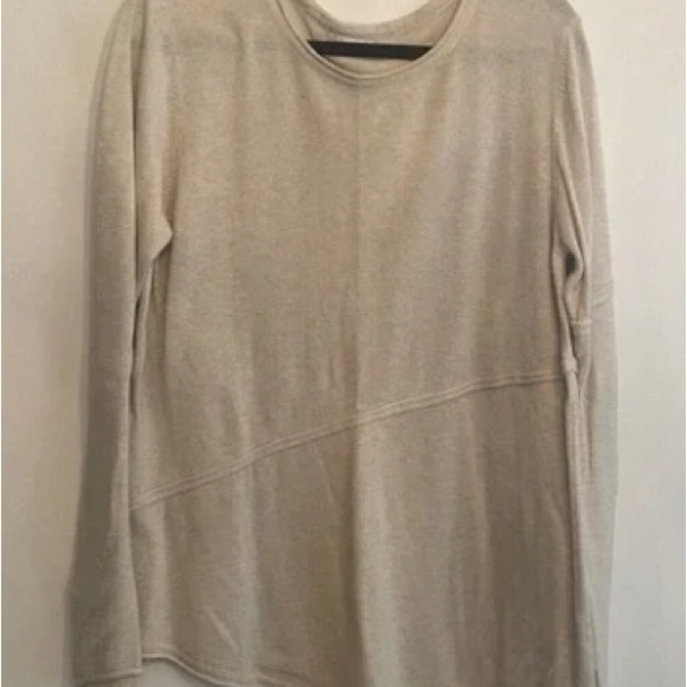 Cream Long Sleeve Top